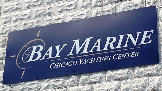 Bay Marine building sign