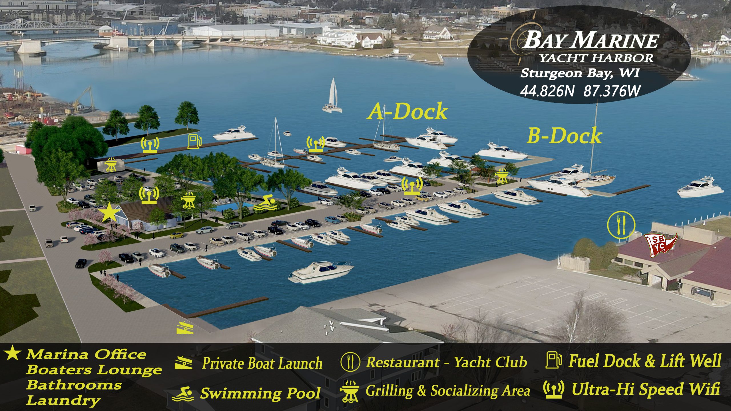Bay Marine Yacht Harbor Rendering V3b